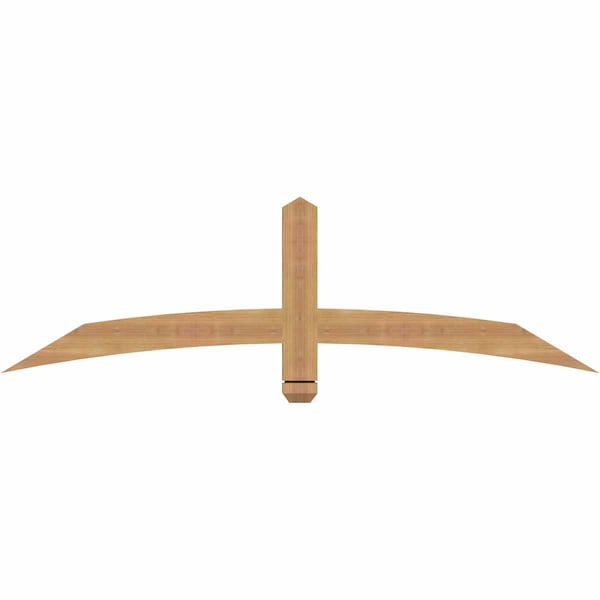 Ekena Millwork Bellingham Timber Gable Bracket, Western Red Cedar, 60"W x 17"H x 1 1/2"D x 3 1/2"F, 7/12 Pitch GBW060X17X0204BEL00SWR - main